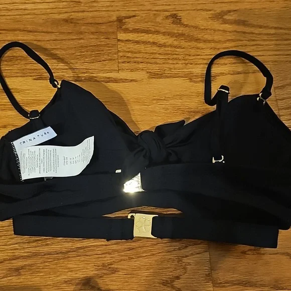 Black Trina Turk Bikini Top - Picture 3 of 3